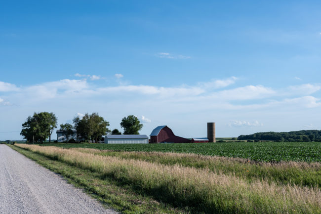 Traditional midwestern farm